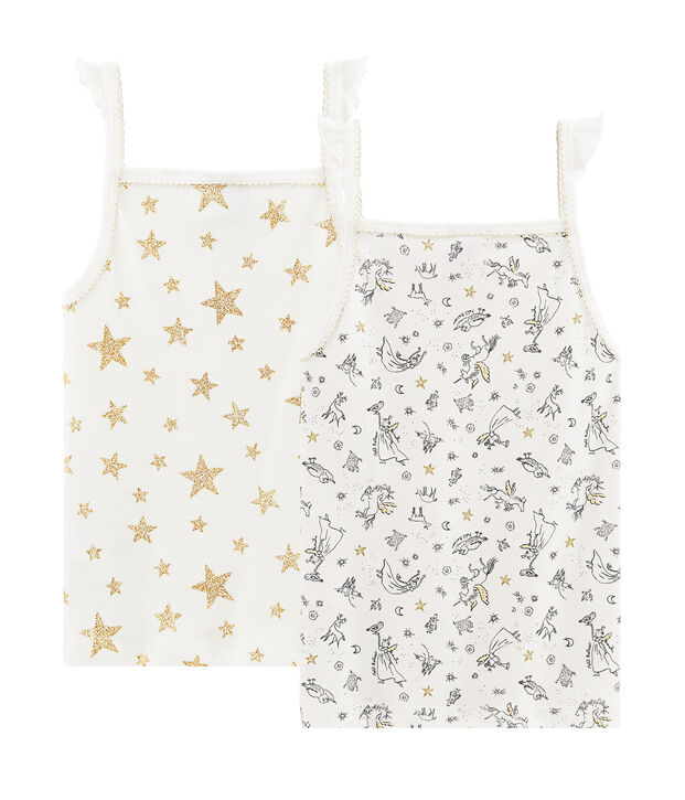 Par de camisas de tirantes para ni&ntilde;a multicolor