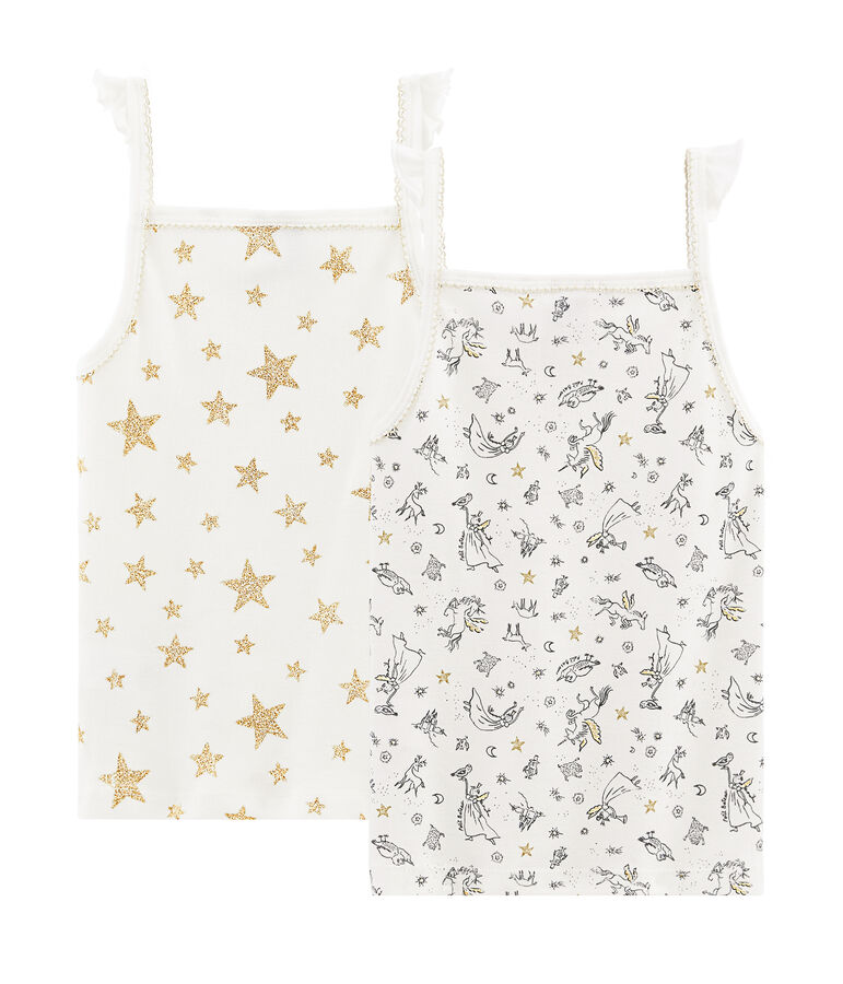 Par de camisas de tirantes para ni&ntilde;a multicolor