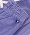 Pantal&oacute;n de terciopelo liso para beb&eacute; violeta