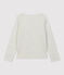Camiseta de manga larga de algodón de niña beige MONTELIMAR CHINE