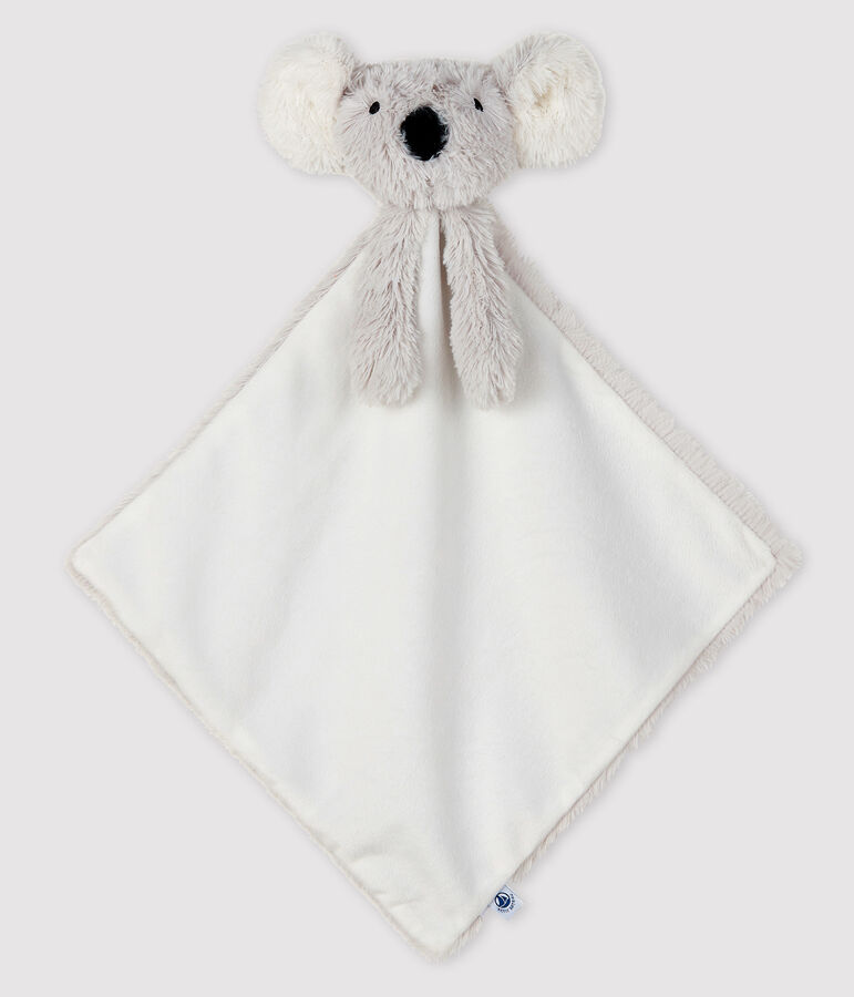 Peluche de koala de beb&eacute; de tejido polar blanco/gris