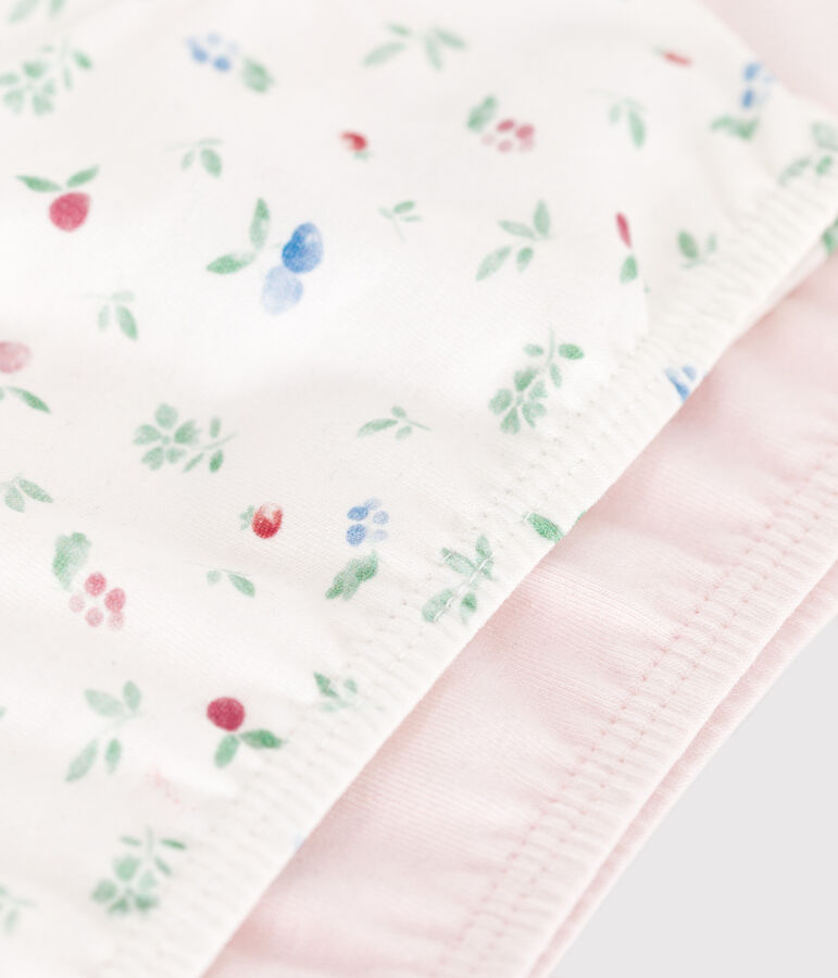 Juego de 2 tops infantiles de algod&oacute;n y elastano con estampado de frutas multicolor