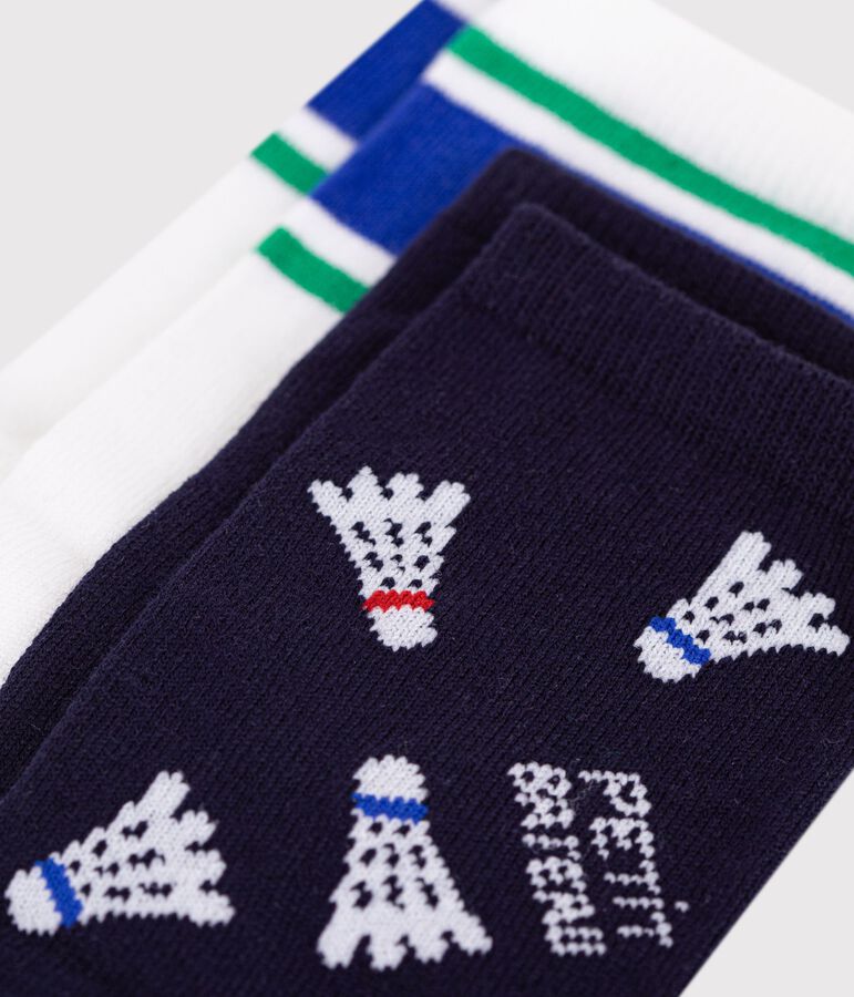 2 pares de calcetines infantiles de algod&oacute;n con volantes variante 1