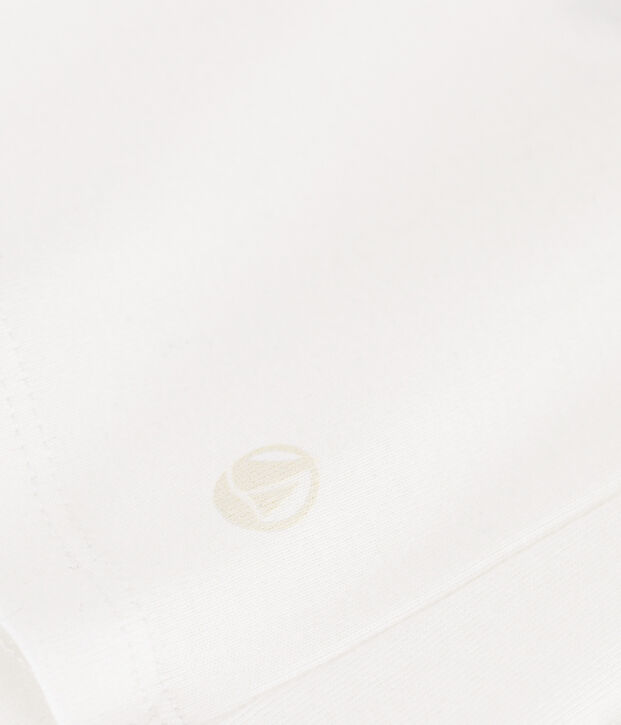 Camiseta Iconique de manga larga de punto liso para mujer blanco