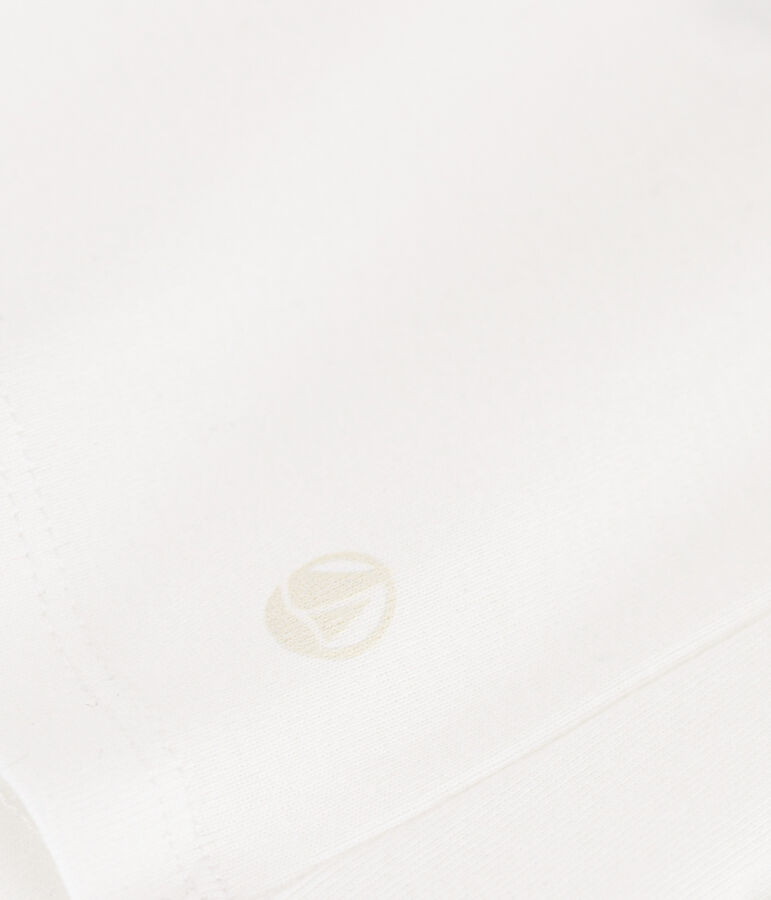 Camiseta Iconique de manga larga de punto liso para mujer blanco