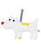 Doudou porta chupete para bebé niño en toalla de rizo blanco MARSHMALLOW
