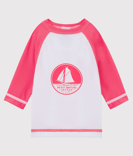 Camiseta Anti Uv Upf 50 Para Bebe Nino Nina Marshmallow Cupcake Petit Bateau