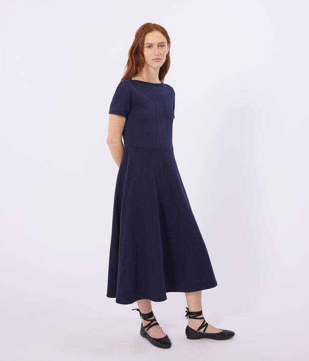 Vestido largo de algod&oacute;n para mujer SMOKING