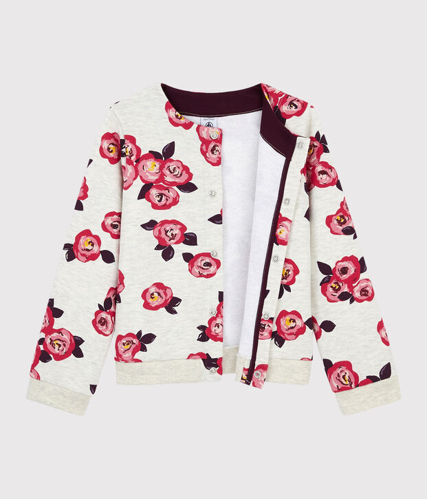 C&aacute;rdigan de mulet&oacute;n para ni&ntilde;a beige/multicolor