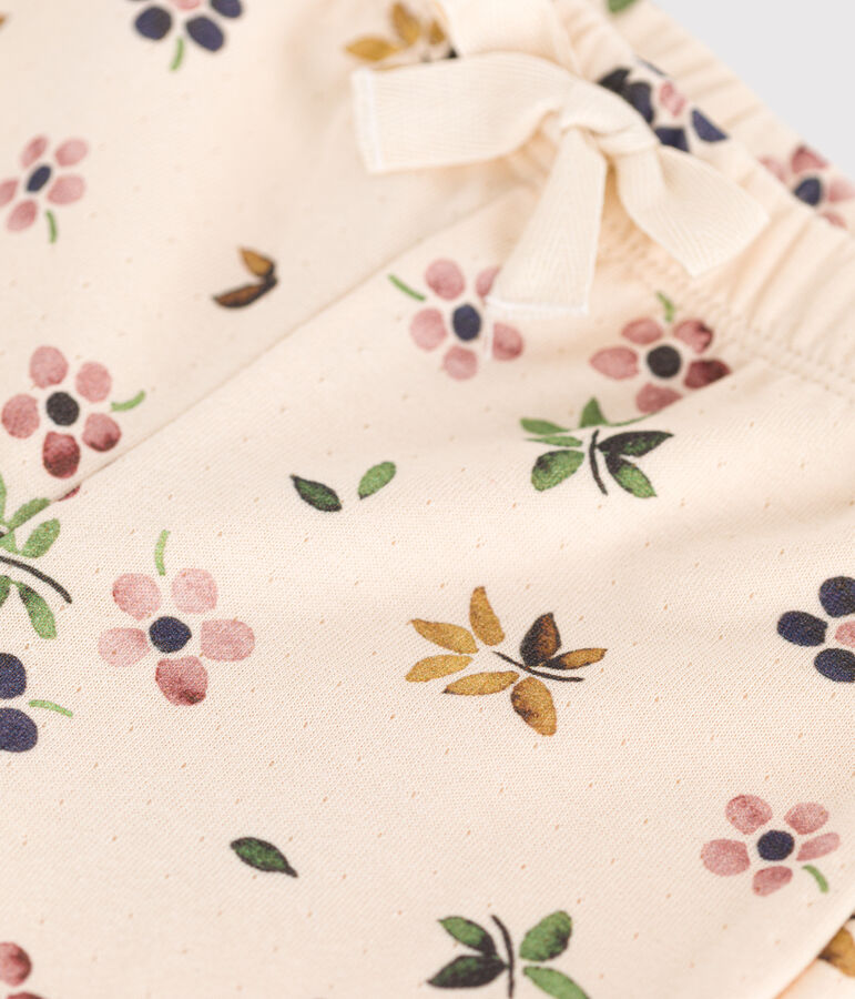 Pantal&oacute;n de t&uacute;bico para beb&eacute; crudo/multicolor