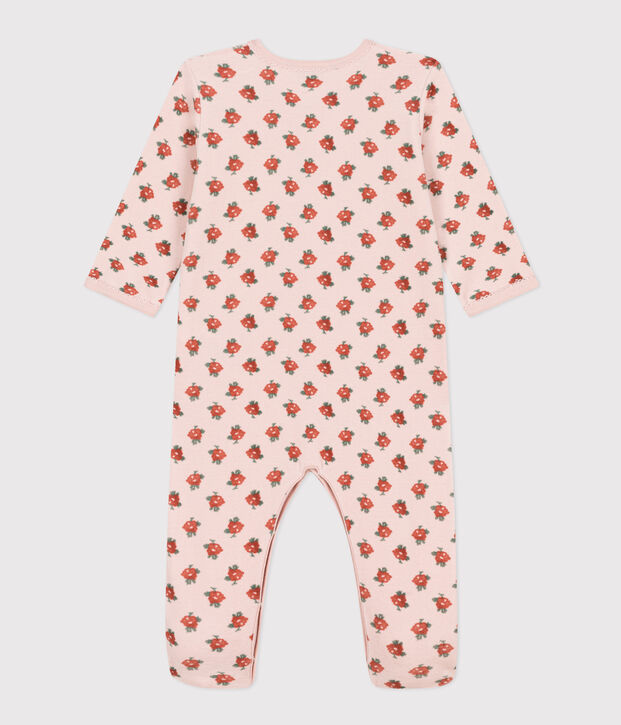 Pijama de terciopelo con flores rosa/multicolor
