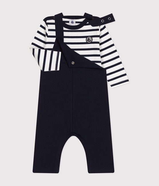 Conjunto de peto y marinera de jersey grueso para bebé variante 1