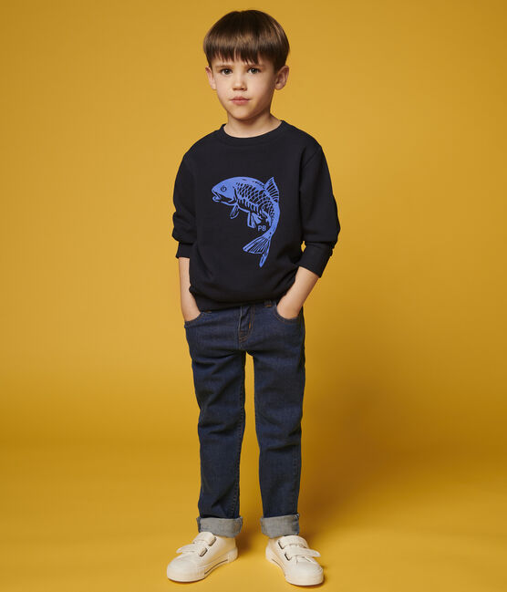 Sudadera de felpa de niño azul SMOKING