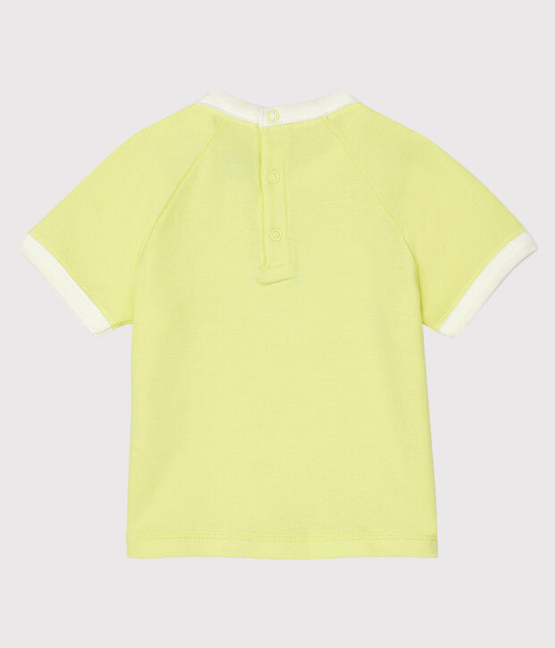 Camiseta de manga corta para beb&eacute; ni&ntilde;o amarillo