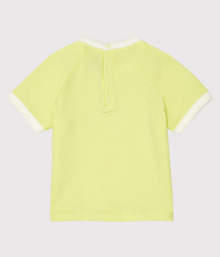 Camiseta de manga corta para beb&eacute; ni&ntilde;o amarillo