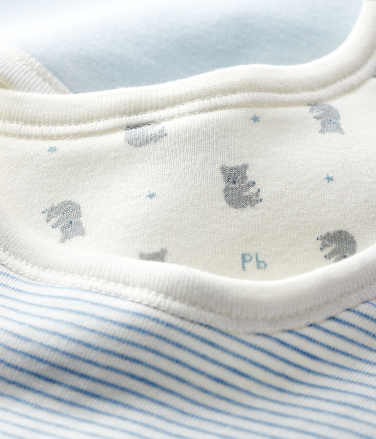 Juego de 3 baberos de punto para beb&eacute; multicolor