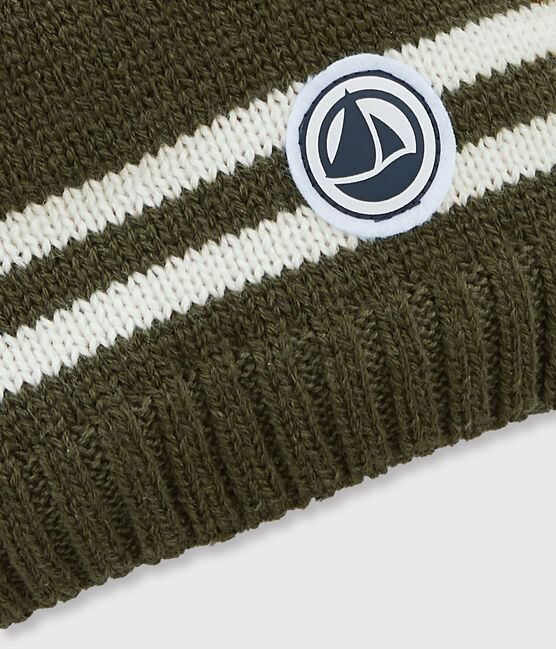 Gorro para niño verde MILITARY