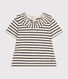 Blusa de manga corta de punto para bebé