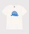Camiseta infantil de manga corta de algodón con estampado blanco MARSHMALLOW