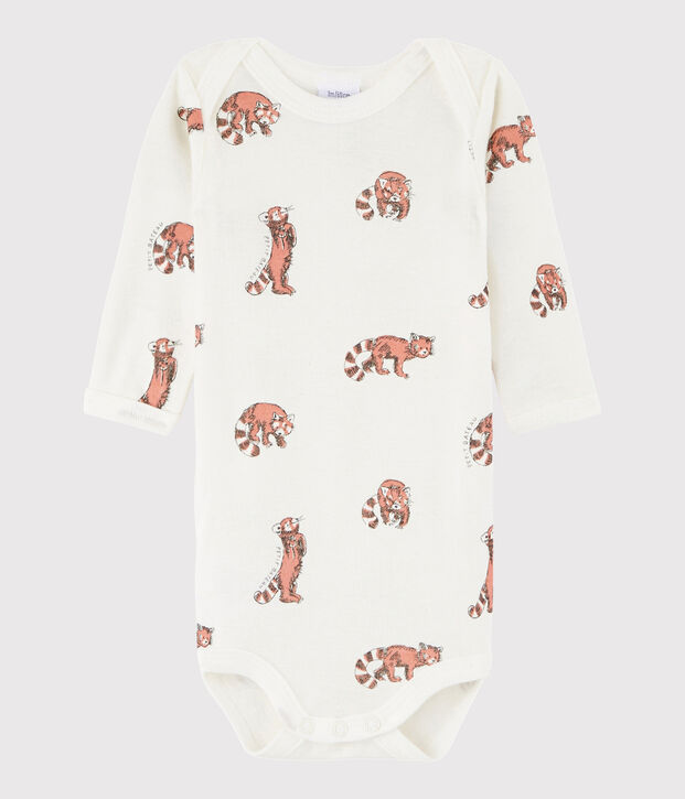 Bodi de manga larga de beb&eacute; ni&ntilde;a/ni&ntilde;o blanco/multicolor
