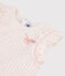 Camiseta de manga corta de punto de niña rosa MINOIS/blanco MARSHMALLOW