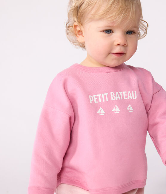 Sudadera de algodón con estampado de Petit Bateau vintage para bebé BOUDOIR