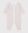 Pijama de algod&oacute;n sin pies para beb&eacute; con estampado floral blanco/multicolor