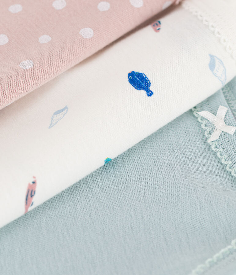 Juego de 3 bodis de tirantes de algod&oacute;n con animales marinos variante 1