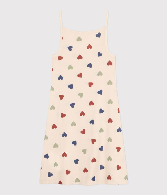 Camisón de algodón con motivo de corazón para mujer blanco AVALANCHE/ MULTICO