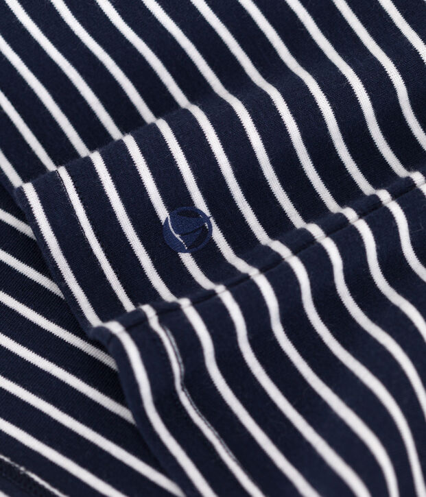 Camiseta Ic&oacute;nica de algod&oacute;n a rayas para mujer azul/blanco