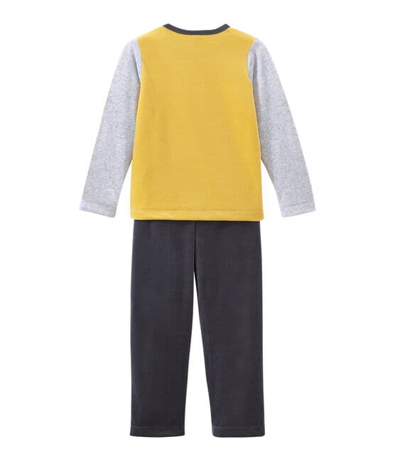 Pijama para niño gris MAKI/blanco MULTICO