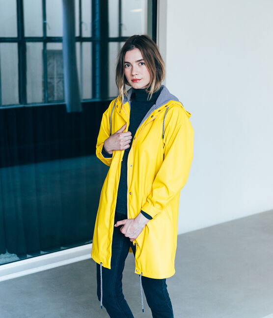 Chubasquero parka para mujer amarillo JAUNE