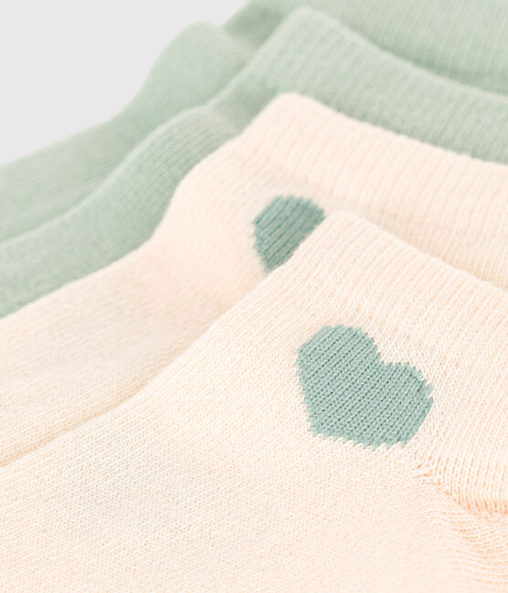 2 pares de calcetines infantiles de algodón con corazones variante 1