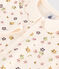 Pijama sin pies de algodón con estampado de flores para bebé blanco AVALANCHE/ MULTICO