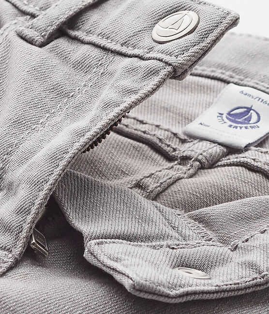 Pantalón de niño en tejano gris gris Gris