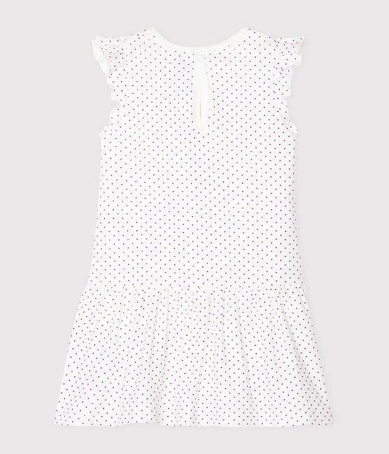 Vestido-bodi estampado para bebé niña violeta REAL/blanco MARSHMALLOW