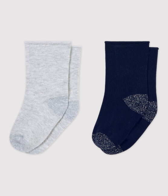 Juego de 2 pares de calcetines de bebé. variante 1