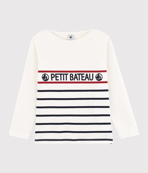 Camiseta de punto de ni&ntilde;a/ni&ntilde;o blanco