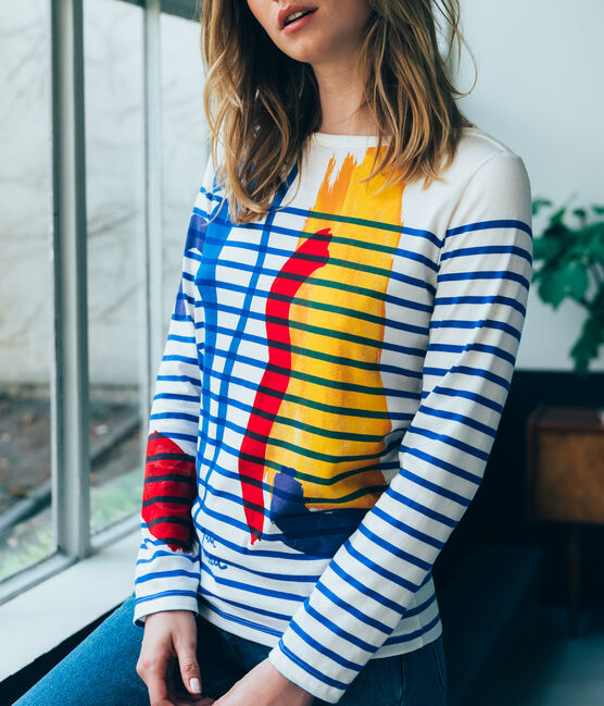 marinera creativa para mujer blanco MARSHMALLOW/azul PERSE