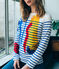 marinera creativa para mujer blanco MARSHMALLOW/azul PERSE