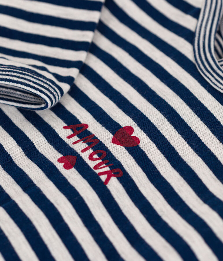 Pijama de t&uacute;bico a rayas para beb&eacute; azul MEDIEVAL/ MONTELIMAR