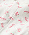 Bodyjama de tela túbica para bebé de niña blanco MARSHMALLOW/rosa GROSEILLER