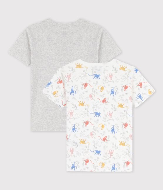 Juego de 2 camisetas de manga corta de París de algodón orgánico de niño variante 1