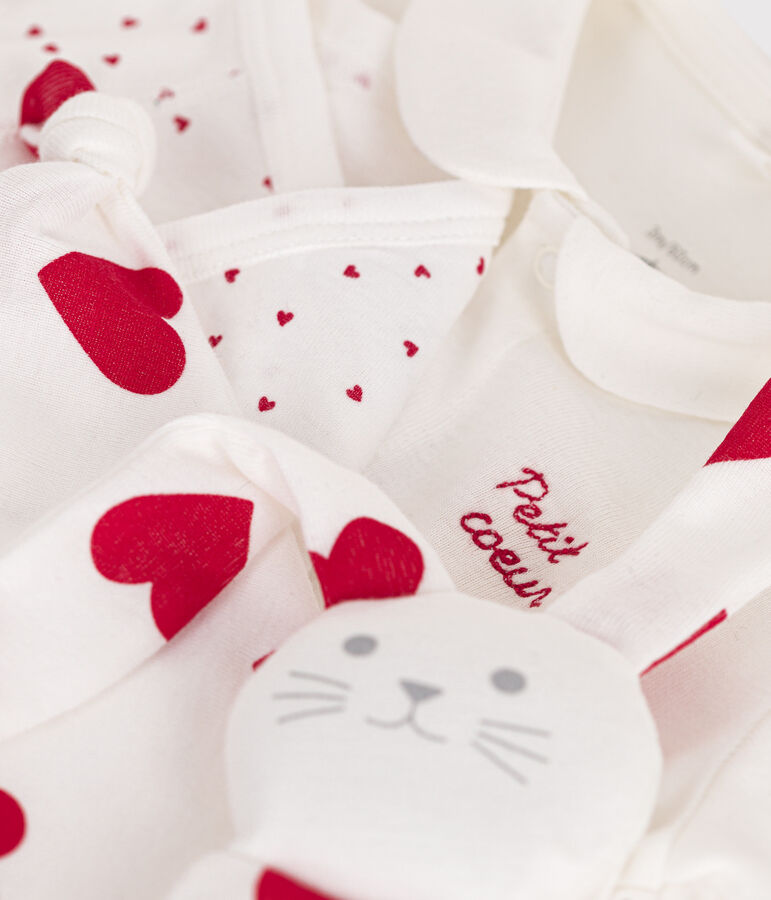 Juego de 3 art&iacute;culos de algod&oacute;n para beb&eacute; multicolor