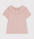 Blusa de manga corta de punto para bebé