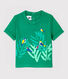 Camiseta de manga corta de algodón de bebé niño