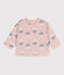 Sudadera de muletón con estampado de flores para bebé rosa SALINE/blanco MULTICO