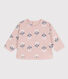 Sudadera de muletón con estampado de flores para bebé