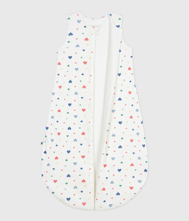 Saco para beb&eacute; de algod&oacute;n con estampado de coraz&oacute;n TOG 2 blanco/multicolor