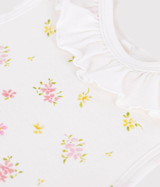 Saco para beb&eacute; de algod&oacute;n con estampado de flores TOG 1,5 blanco/multicolor